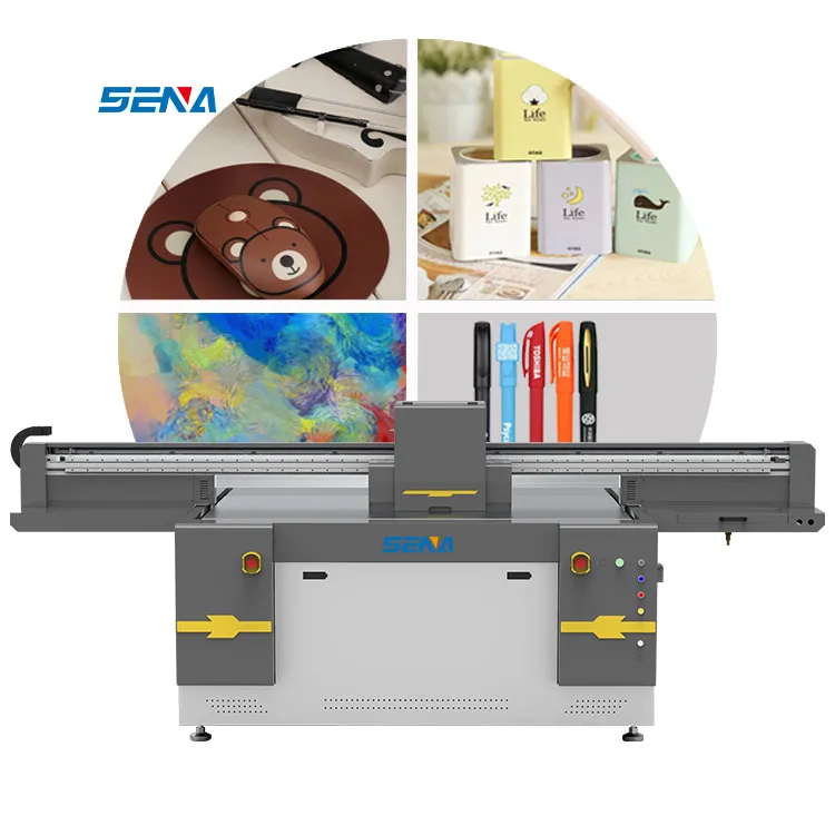 Diskon Besar Printer Flatbed Inkjet UV 1600*1000Mm Mesin Cetak Otomatis Penuh untuk Bahan Bangunan Pelat Jalan Tanda Logam