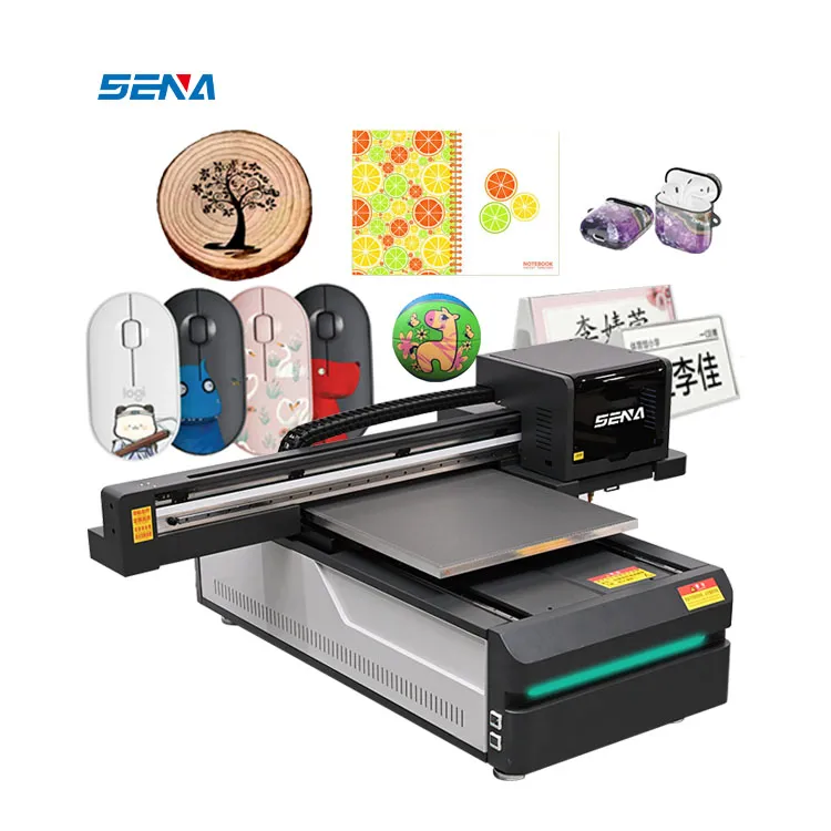 Penjualan Laris Printer Uv Kualitas Tinggi 6090 3D A3 Mesin Cetak Digital Printer Flatbed Inkjet UV untuk Casing Ponsel Kayu Lapis