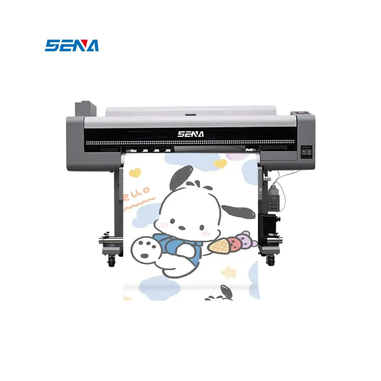 Penjualan Laris Printer Format Lebar Kualitas Tinggi 1.8/3.2M Printer Inkjet UV untuk Kain Kulit Gulung Bahan Rok Kain Katun