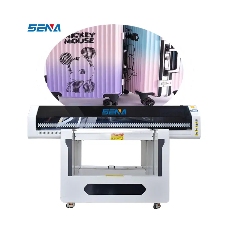 Hot Selling New Model 90*60cm LED 3D UV Flatbed Inkjet Printer for Customize Acrylic Phone Case PVC Card Pen Golf Trunk