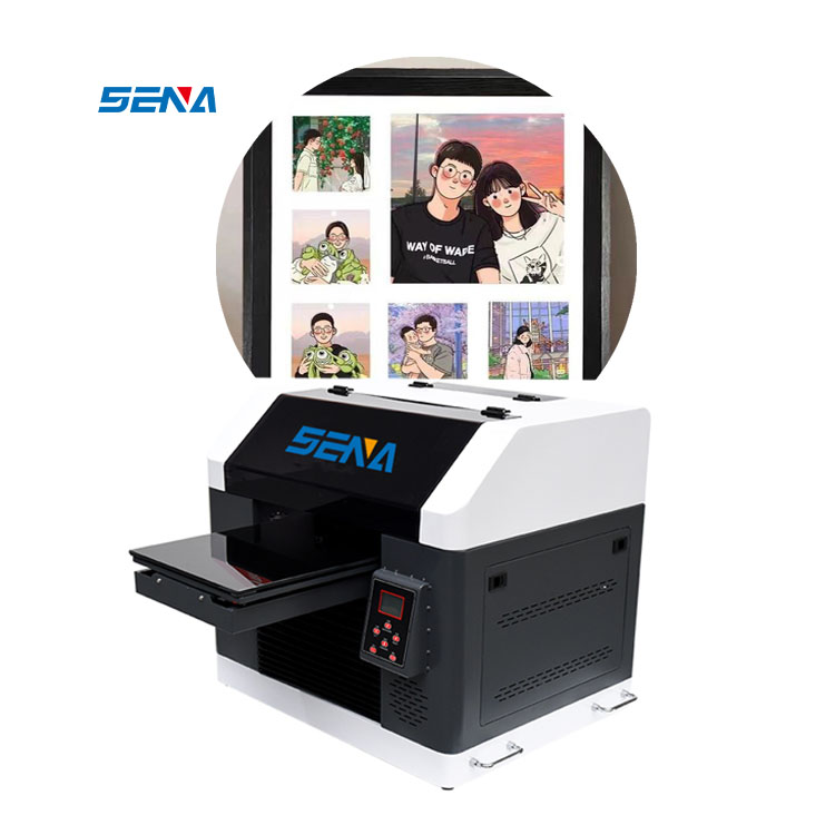Industrial Printing Machine 30*45cm Small A3 Size UV Inkjte Flatbed Printer Eco Solvent Media Digital Phone Case Pad 3D Printer