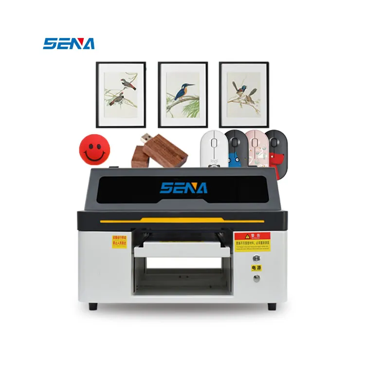 Industrial Printing Machine Digital Printer 30*45cm 3D UV Dtf Inkjet Flatbed Printer For PVC Glass Wood Acrylic Box Phone Case