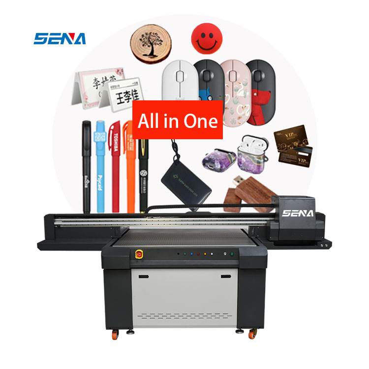 Inkjet Printer for Heat Transfer Paper 1390 UV Inkjet Flatbed Printer for Eco Solvent Media Digital Phone Case Pad 3D Printer