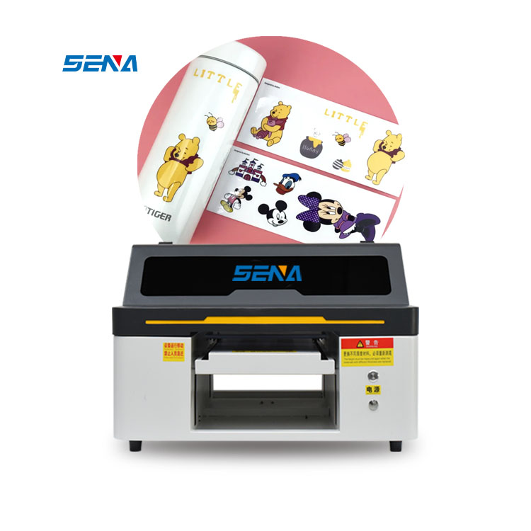 Inkjet Printer for Heat Transfer Paper 3045E Small UV Ink Flat Printer for Plastic Phone Case Wood Acrylic Metal Cylinder Card