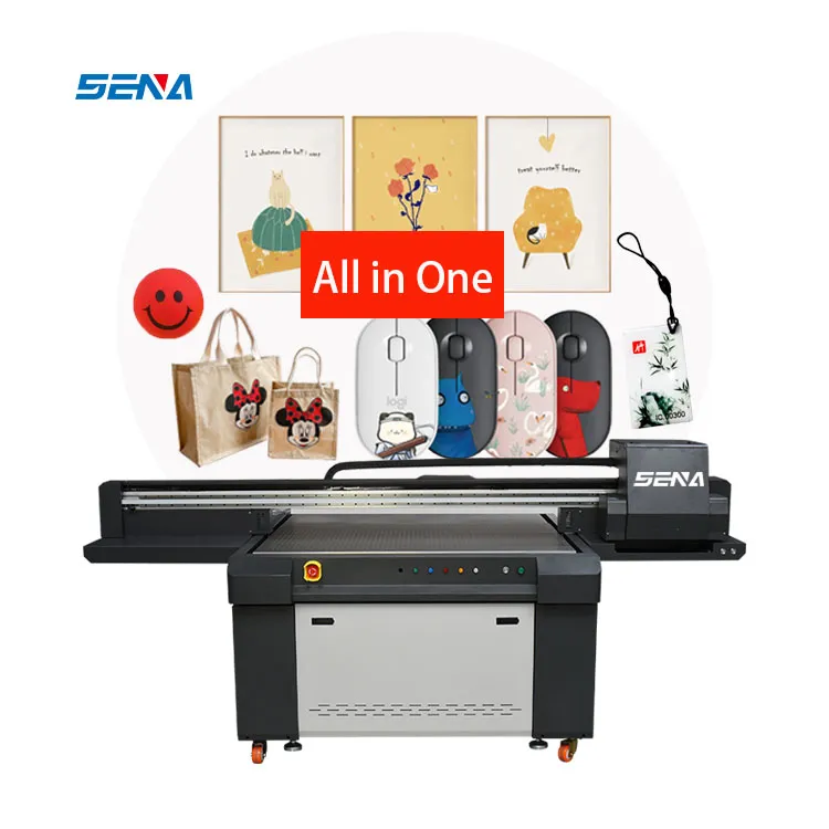 Inkjet Printer on Sale 1390 UV Inkjet Flatbed Printer 3D Digital Large Format for Phone Case Card Label A3 Flat Uv Color Printer