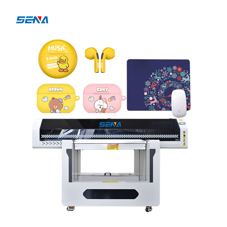 Inkjet Printer on Sale Digital 90*60cm Flatbed UV Inkjet Printer CMYKW A3 for 3D Glass Wood Metal PVC Acrylic Industry Machine