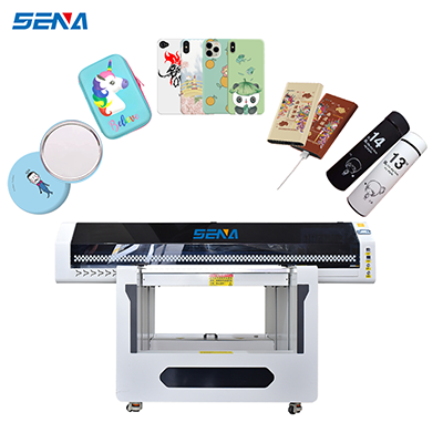 Keychain nameplate mobile phone case Flat UV printer 90*60CM large format digital printing machine with varnish