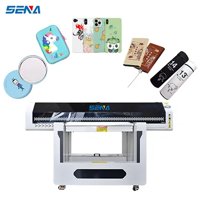 Gantungan Kunci Papan Nama Casing Ponsel Printer UV Datar 90*60CM Mesin Cetak Digital Format Besar dengan Pernis