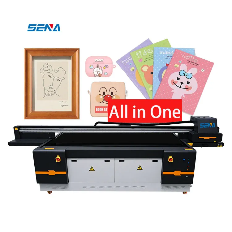 Format Besar 2.5*1.3M 3D UV Inkjet Printer Flatbed Semua Ukuran Tersedia Otomatis untuk Menyesuaikan Casing Ponsel Akrilik Kartu PVC Pena Golf