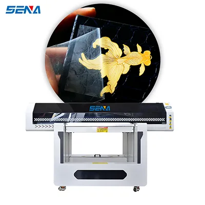 Large format flat acrylic PVC wallet CD LOGO Custom inkjet printing machine 90*60CM size Epson i3200 print head