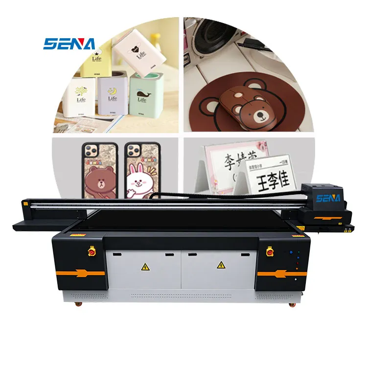 Printer Format Besar 2.5*1.3M Mesin Cetak Industri 3D Inkjet UV Printer Flatbed untuk Stiker Kaca Kayu Casing Ponsel Akrilik