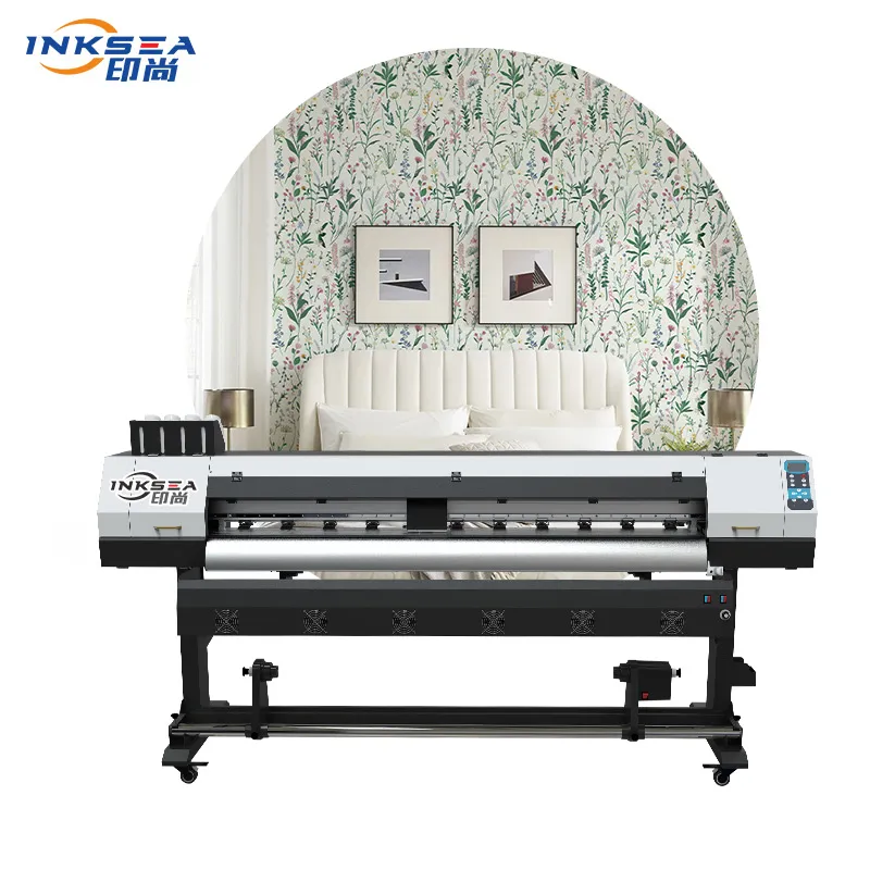 Printer Format Besar Printer Format Lebar Nosel Epson 1.6/1.9/3.2M dengan Tirai Kain Busa Tekstil Pelarut Pola Kustom