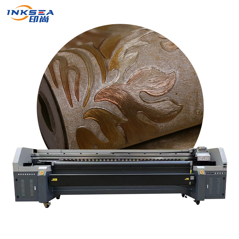 Mesin pencetak pelbagai fungsi fleksibel kulit dengan pencetak Ricoh G6 CMYKW mesin tekan digital 1.8/3.2M
