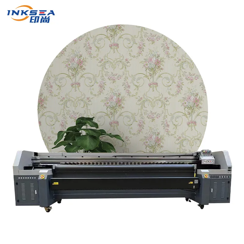 Printer Kulit G5/G6/I3200 Nozzle Printer Format Lebar Ukuran 1.8/3.2M untuk Wallpaper Poster Kanvas Printer UV Kulit