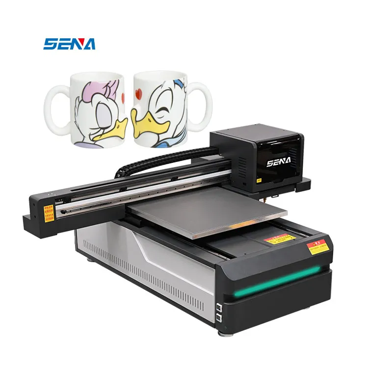 Printer Flatbed 6090UV Digital yang Ditingkatkan Produsen Profesional Buatan Tiongkok untuk Kotak Teh Peta PVC Kotak Anggur Pola Kustom DIY