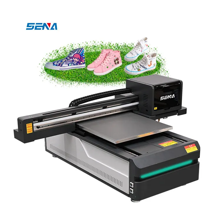 Printer Flatbed UV 6090 buatan China untuk Mesin Cetak Inkjet Digital PVC Industri Akrilik PVC Logam Kayu Kaca