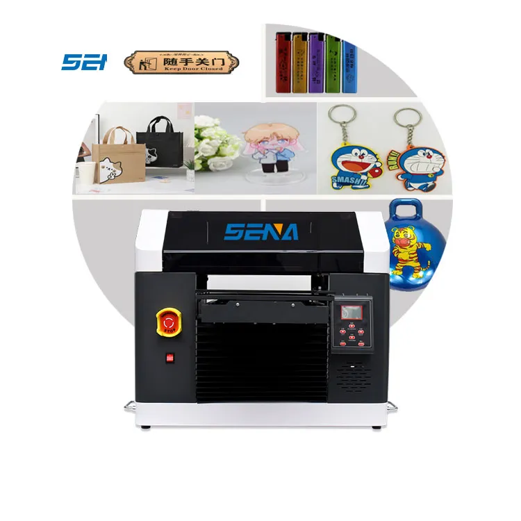 Printer Flatbed Inkjet UV 3045 A3 Dtf Digital Mini untuk Ide Bisnis L dengan Casing Ponsel Relief 3D Printer Kartu Cup Logam Akrilik