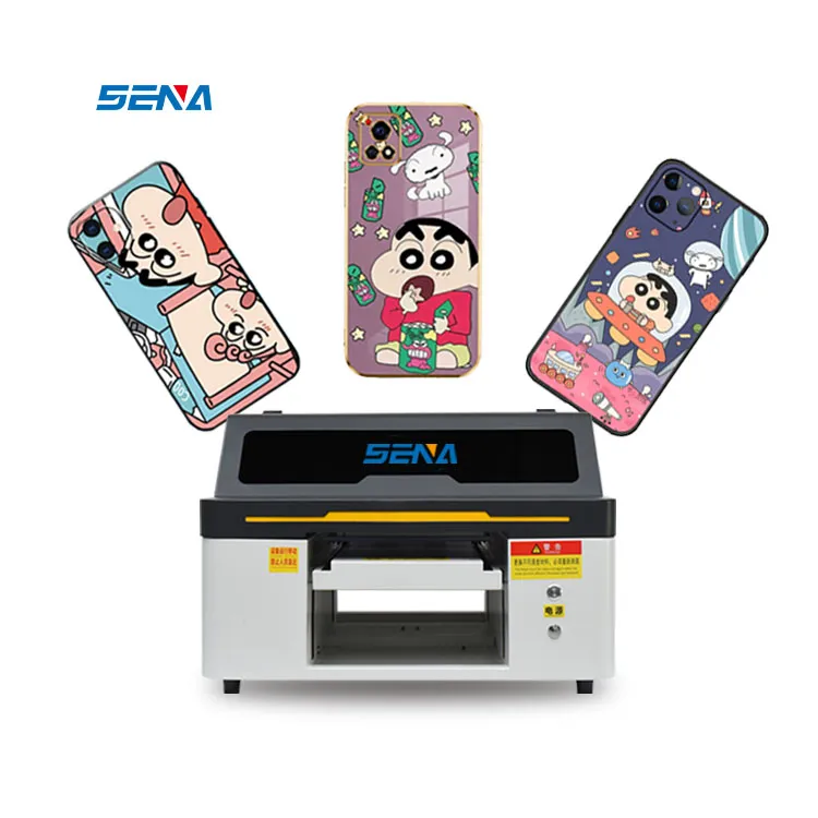 Mini UV Inkjet Flatbed Printer XP600 Nozzle CMYK+W Faster Speed Custom for Phonecase Wood Metal Glass PVC Pen Sticker