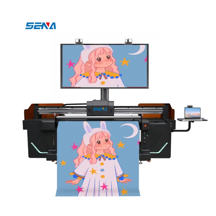 Multifunction 3D UV Inkjet Large Format Printer Machine for Advertising Industry Flexible Leather Fabric T-Shirt Cotton Material