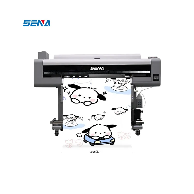 Printer Inkjet UV Format Lebar 3D Ekonomis Otomatis Penuh Multifungsi untuk Poster Dinding Peta Kain Kaus Linen Kotak Cahaya