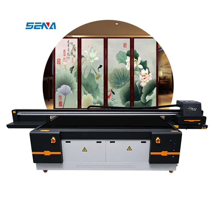 Printer Inkjet Printer Flatbed UV Besar Ekonomis Serbaguna 2513 Digital untuk Casing Ponsel Akrilik Kustom Pena Kartu PVC Golf