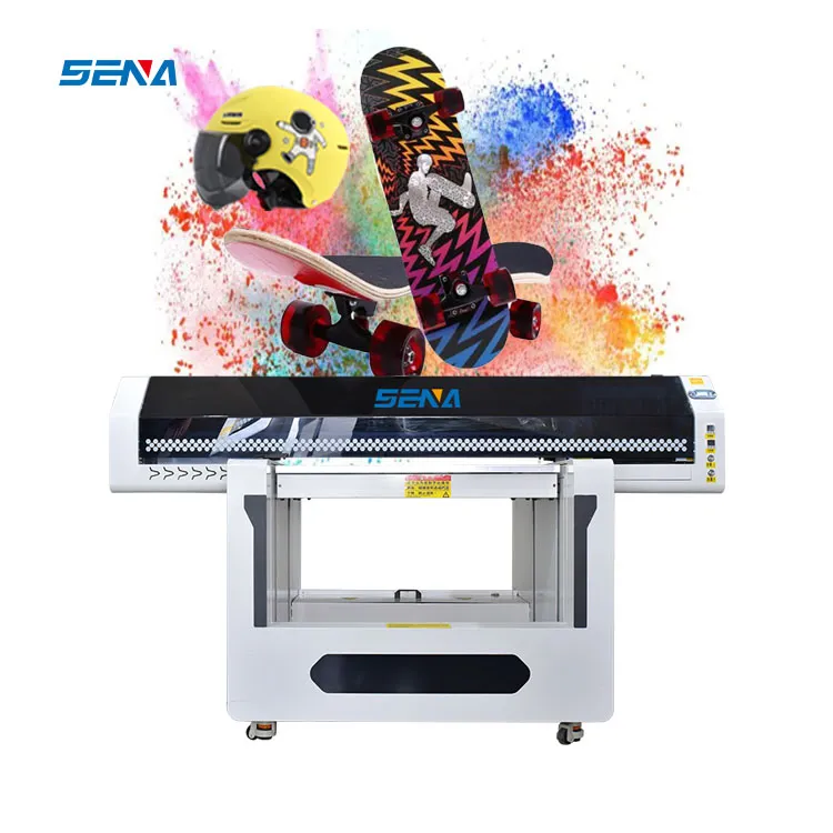 Baru Disesuaikan Kartun Bagasi Warna-warni Ransel A1 Termurah 6090 Digital Flatbed LED UV Printer 9060 dengan Pernis