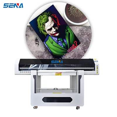 New multifunctional flat panel 9060 size inkjet digital printing machine Epson i3200 print head for photo coaster bottles