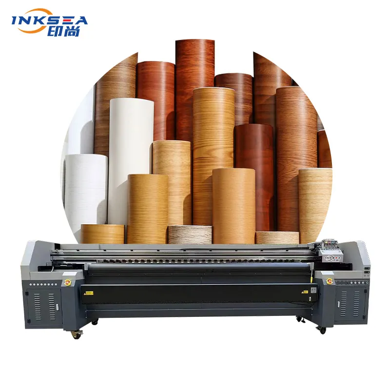 Printer wallpaper roll-to-roll baru, printer format besar 1,8m/3,2m untuk peta wallpaper