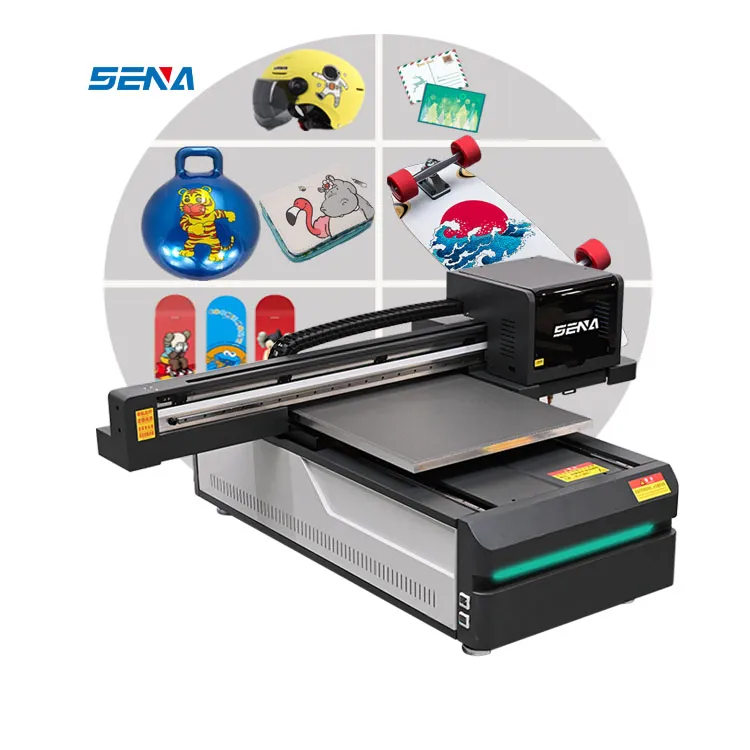 Printer Digital 3D Pintar Portabel Kecil Baru 60*90Cm Ukuran A3 Printer UV Flatbed Inkjet untuk Casing Ponsel Kustom Pena Kartu PVC Golf