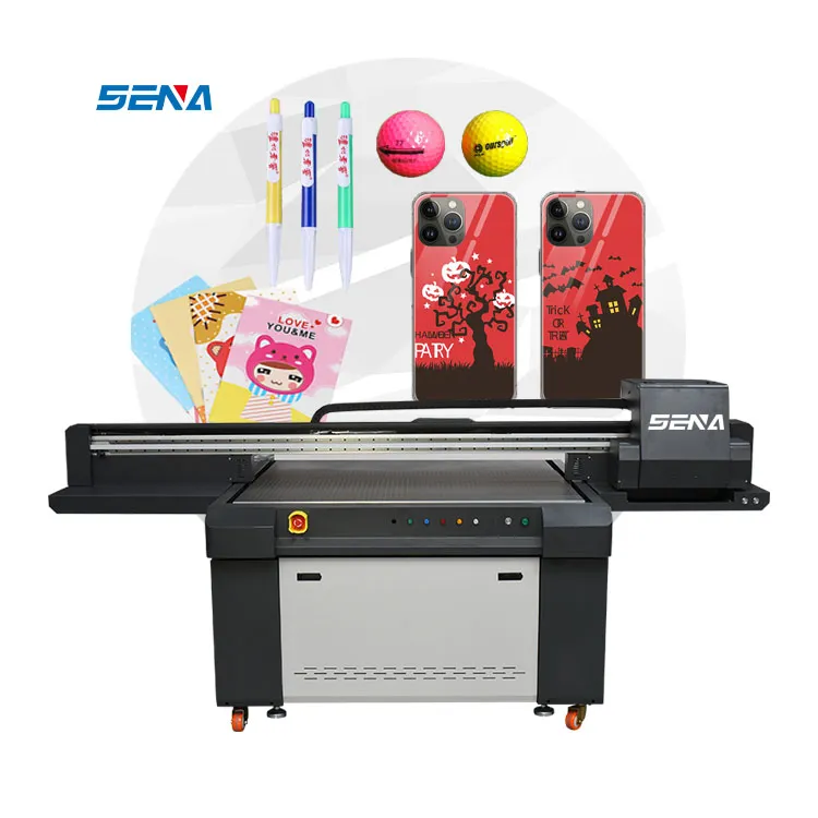 Mesin Cetak CMYK Yang Baru Diproduksi Lampu Led Sinar 3D Printer Inkjet UV Flatbed untuk Casing Ponsel Kotak Kemasan Cangkir Termos PVC