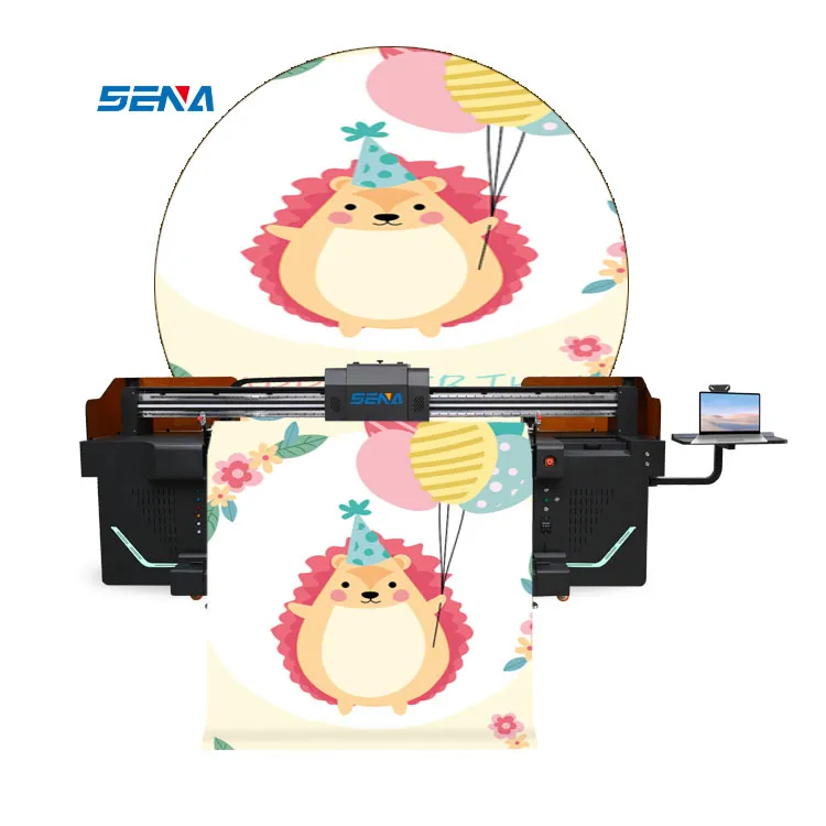 Baru Diproduksi Penggunaan Industri 3D Unggulan UV Inkjet Digital Roll to Roll Printer Format Besar untuk Wallpaper Gambar Tanda Poster