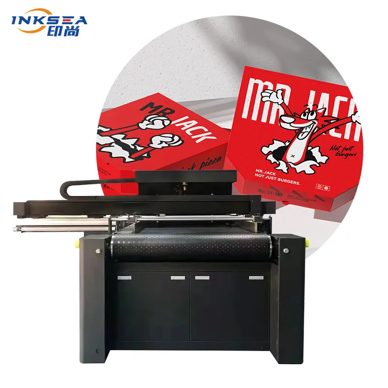 Printer Pengemasan Karton One Pass Lebar 215mm hingga 430mm Kantong Kertas Printer Inkjet Kotak Single Pass