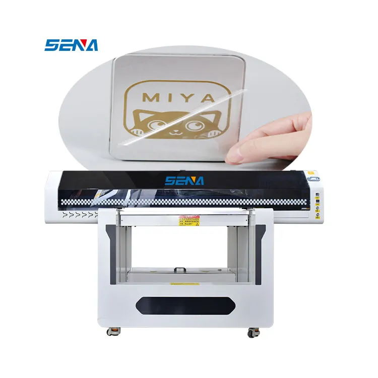 Mesin Cetak UV Multifungsi LED Populer 9060 Printer Mesin CMYK LED untuk Casing Ponsel Akrilik Kustom Pena Kartu PVC Golf