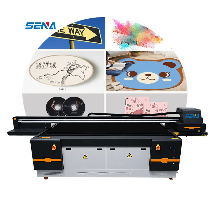 Produsen Profesional 2.5*1.3M UV Printer Flatbed UV Inkjet Format Besar untuk Ubin Karpet Botol Anggur Kotak Akrilik Kayu Kaca