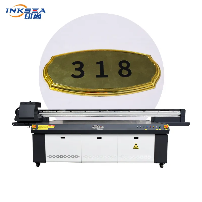 Produsen profesional Mesin cetak industri besar inkjet digital A0 Printer tempat tidur datar Uv untuk pencetakan casing ponsel