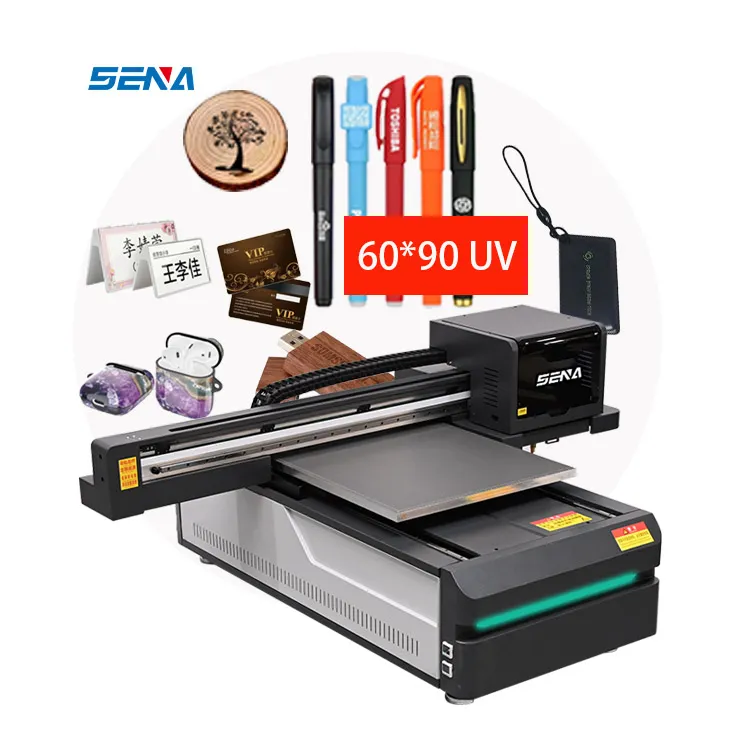 Produsen Profesional Printer Uv Digital 6090 3D A3 Mesin Cetak Digital Printer Flatbed Inkjet UV untuk Casing Ponsel