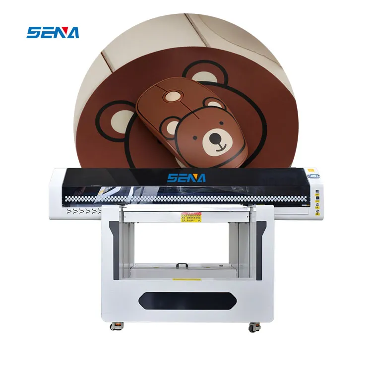 Quick Speed A3 Multifunction Logo Inkjet Printer 90*60cm Flatbed DTF UV Flatbed Printer for Leather PVC Tiles Wood Phone Case