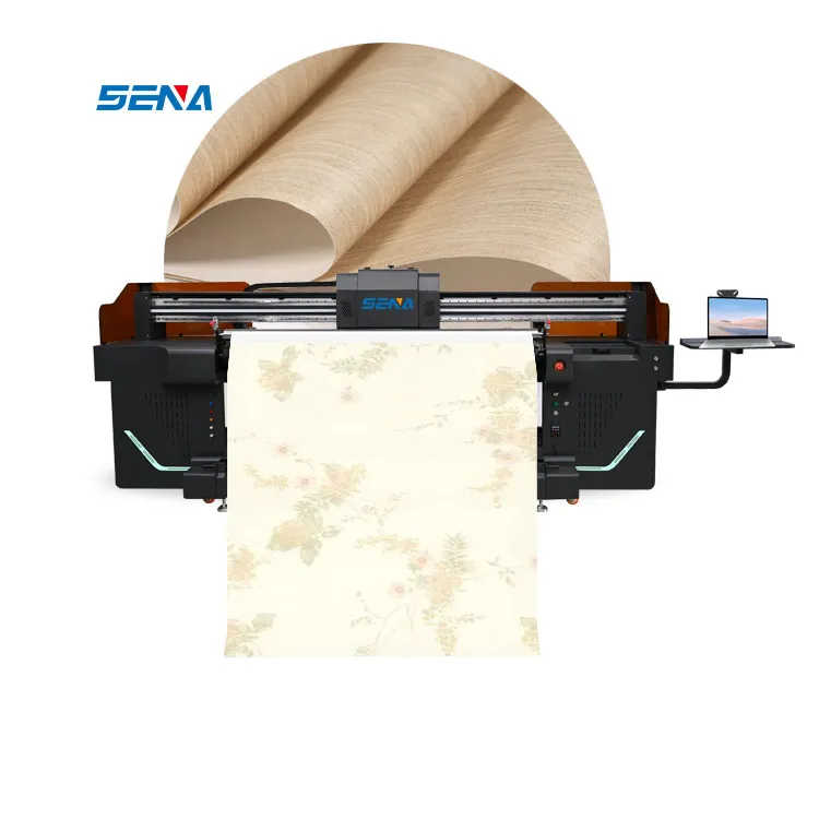 Remote Control Continuous Flagship 3D UV Inkjet Digital Roll to Roll Printer Format Besar untuk Wallpaper Gambar Tanda Poster