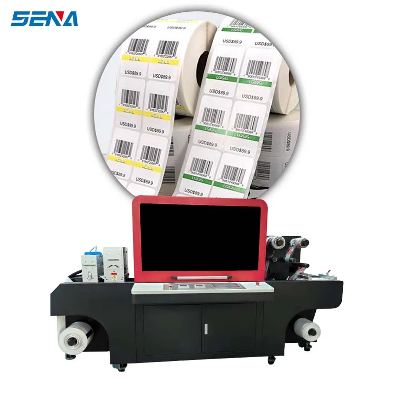 Roll to Roll Printer UV Inkjet Digital Label Printer Machine Faster Speed CMYKW LED Custom for Sticker Garments Paper Film Label