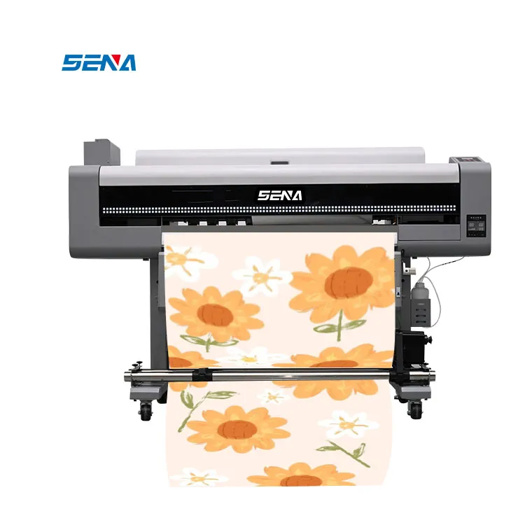 Mesin Cetak Printer Format Lebar 1800Mm Printer Inkjet Pelarut Ramah Lingkungan untuk Kertas Dinding Tirai Taplak Meja Bahan Roll-To-Roll