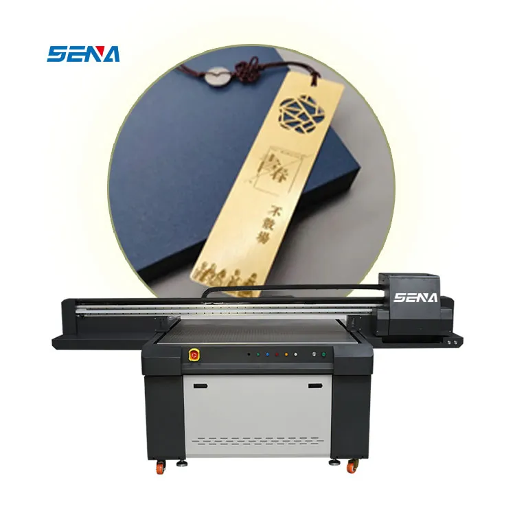 Mesin Cetak Industri 1.3*0.9M Printer Flatbed Inkjet UV Format Besar untuk Casing Ponsel Akrilik Label Golf Pena Kartu PVC