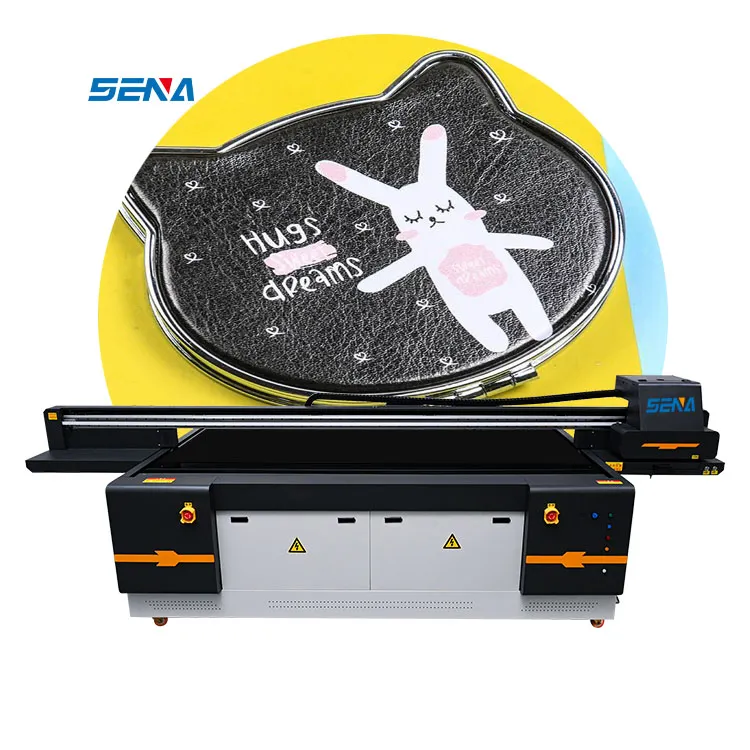 SENA 2513 ພື້ນທີ່ການນຳໃຊ້ 5 ຫົວ ink jet head flatbed uv printer large format for Watch strap phone case pad Mouse