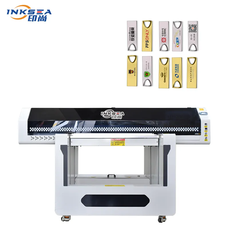 Sena Penjualan Langsung 90*60Cm Printer Flatbed UV Inkjet dengan Kepala Cetak Ricoh untuk Cangkir Termos PVC Penutup Ponsel Pena Bola Golf