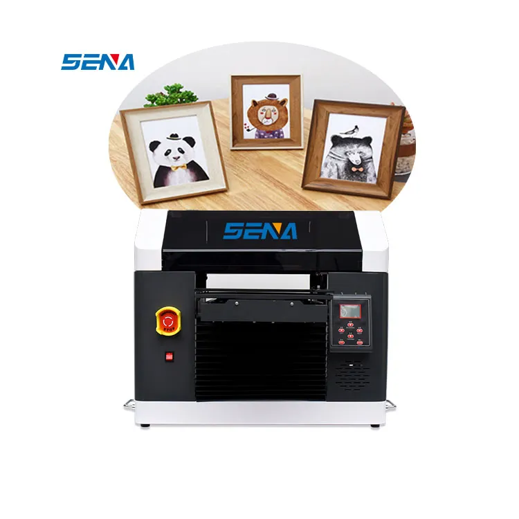 SENA Dual XP600 printhead printer uv flatbed a3 dengan printer uv Sirkulasi Tinta Putih untuk dijual