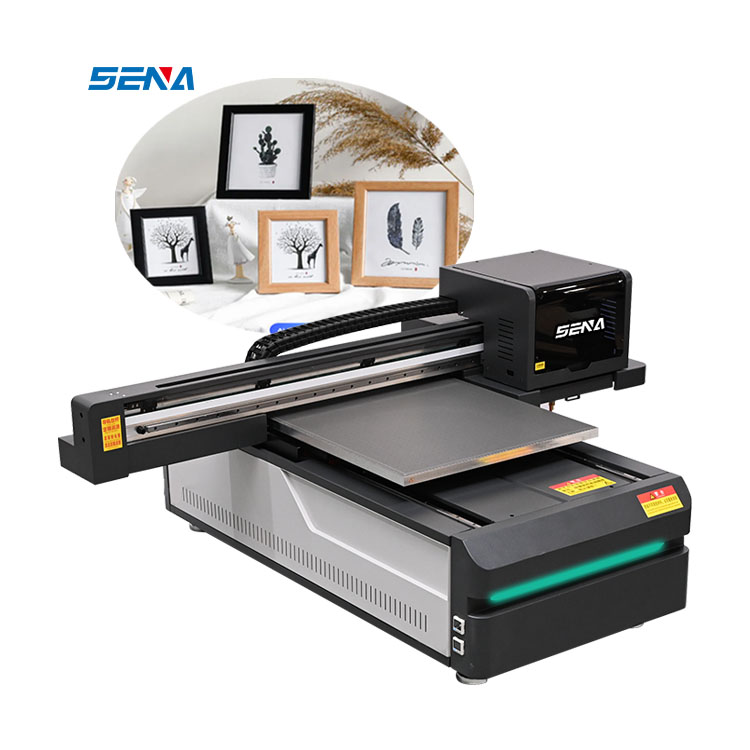 چاپگر جوهر افشان SENA تخت مسطح uv 6090 چاپگرهای جوهر افشان دیجیتال سه بعدی LED چند منظوره برای برچسب کریستالی جعبه تلفن بطری قلمی