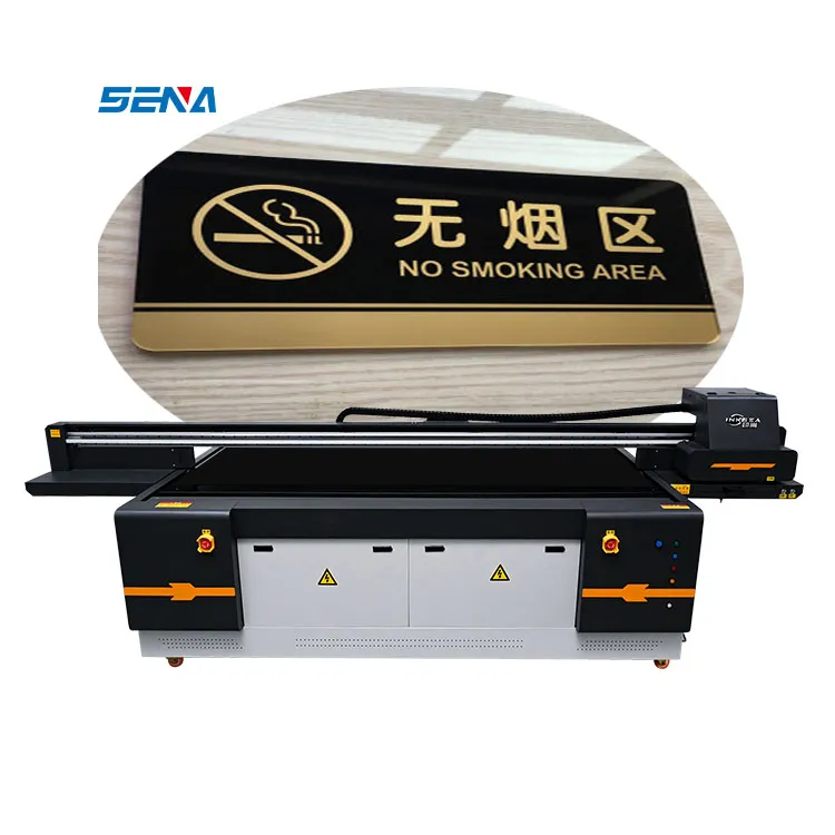 SENA Flatbed UV hybrid printer untuk industri bahan berbeda papan KT, PVC, film lembut, kulit 2513 printer hybrid uv komersial