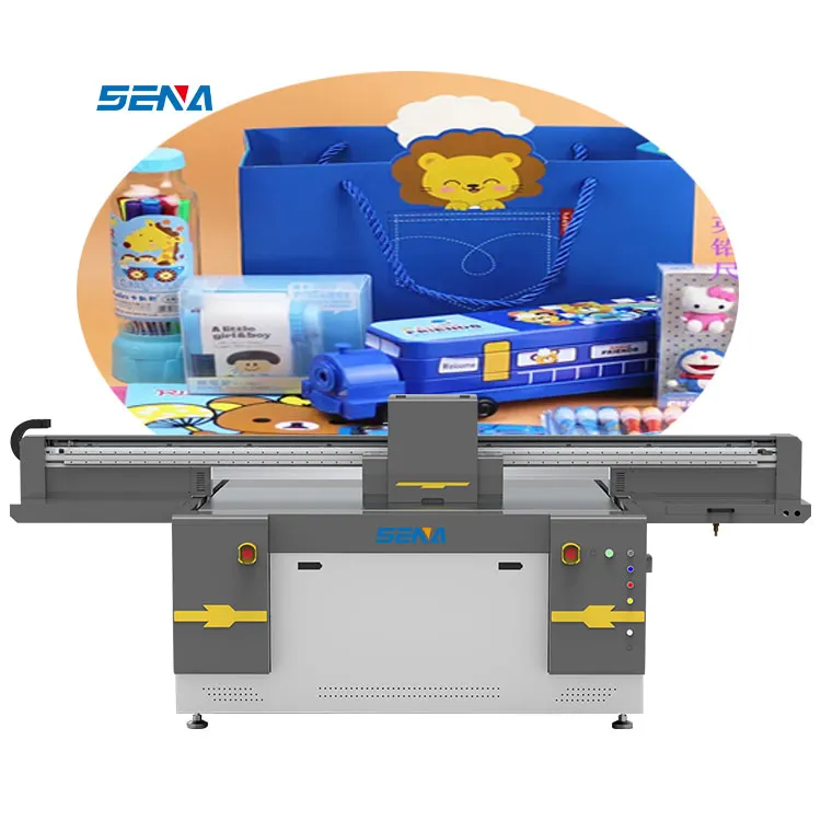 Mesin Cetak Industri SENA Format Besar 1610 G5 Kepala Cetak Printer Flatbed UV Kaca, Keramik, Kayu, Pvc, Printer UV Baru Akrilik