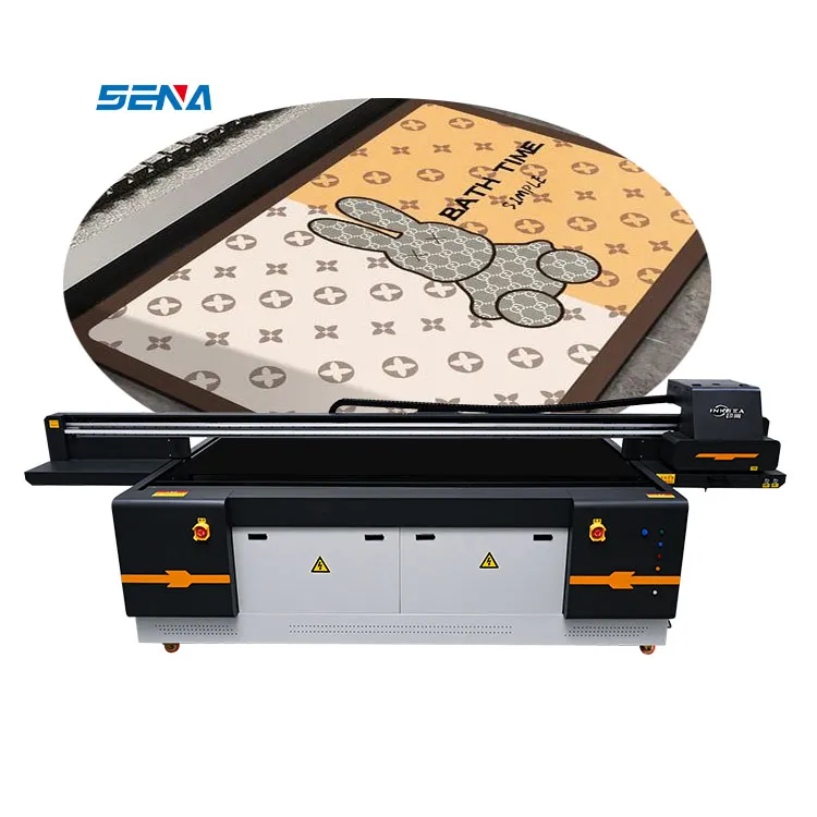 SENA Large Format Flatbed Uv 2513 Flatbed Printer Untuk Kaca Kayu Akrilik Plastik kaca mesin cetak bahan kaku