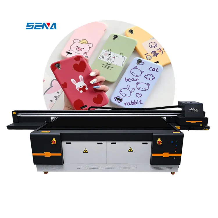 SENA printer flatbed led UV digital desain baru a1 2513 untuk casing ponsel papan PC kulit kaca