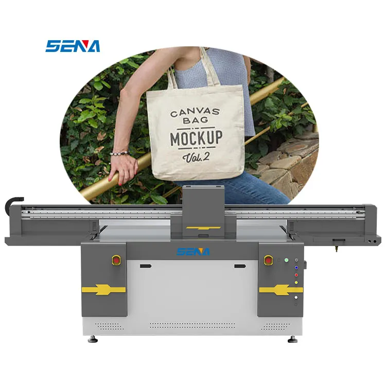 SENA Price of Digital printing machine i3200 cmykwv uv printer 1610 flat bed flatbed uv flatbed label sticker large a1 uv printer